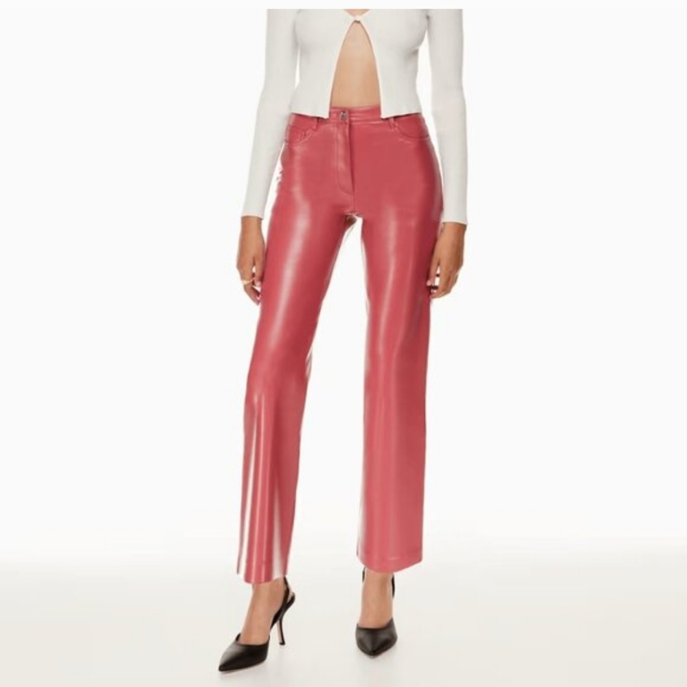 WILFRED The Melina™ Pant. ARITZIA. Rosy Red. New, no Tags. Size 4 & 31.5" Inseam